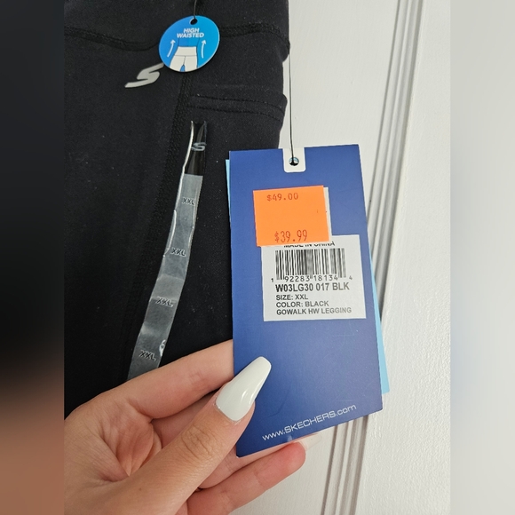 🆕️Sketchers Black GoWalk GoFlex High Waisted Leggings - Picture 2 of 8